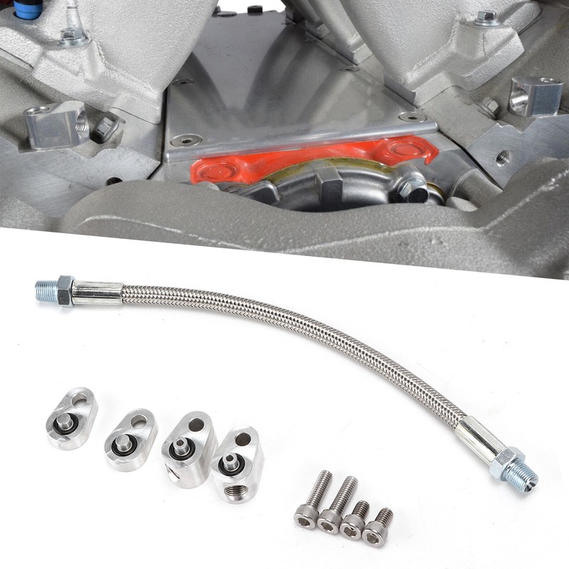 Cylinder Head Coolant Steam Port Crossover Hose Kit Replacement for
