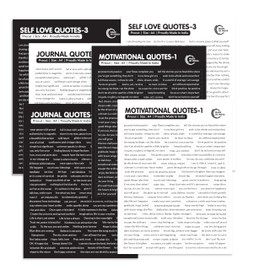 Inkware Precut Stickers Self Motivational Jornal Quotes Pack of 6 Sheets in Total 648 Stickers Peel and Stick Stickers for Notebooks Diary, Journal,Laptop, Mobiles, Scrapbooks