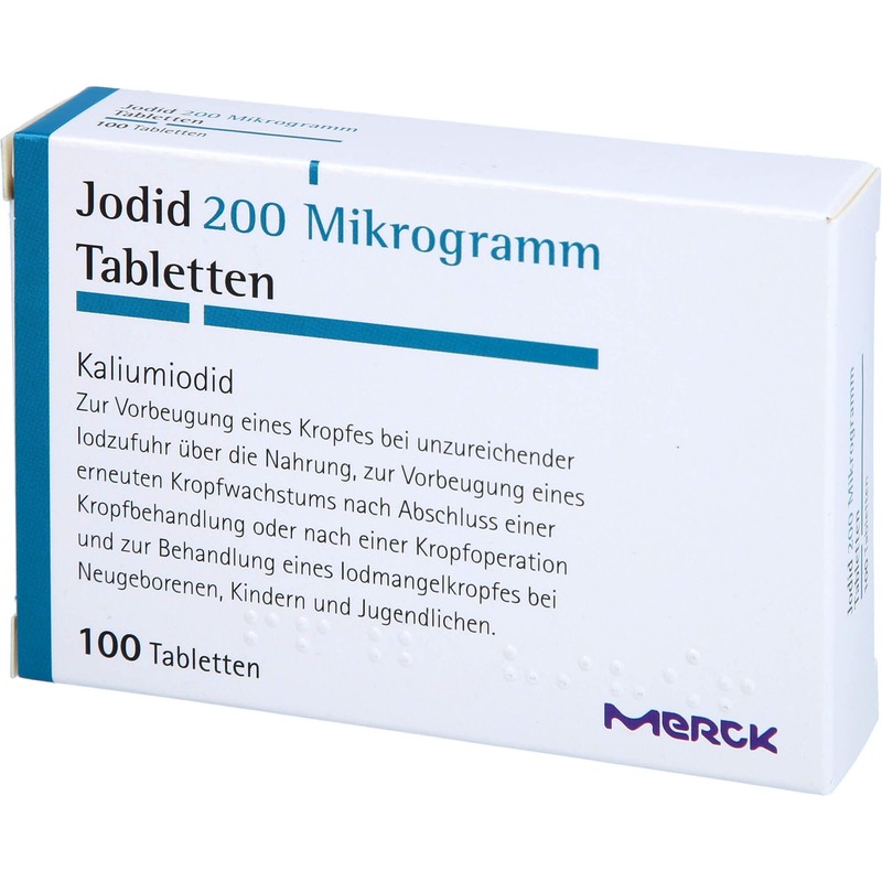 Jodid 200 microgram tablets, pack of 100 tablets