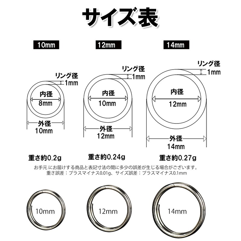 GEJ-Tech Titanium Small Double Ring Round Press Lightweight Key Ring,