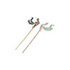 Chinese Style Antique Cloisonne Pearl Hair Sticks Daily Simple Hair