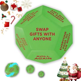 CHKYYB Santa Swap Gift Exchange Dice- Gift DICE for Christmas Party - Perfect Party Game for Christmas Celebration