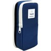 Nikken Stationery Pen Case Poplette Vertical/Horizontal Black × Navy PLP1-KN