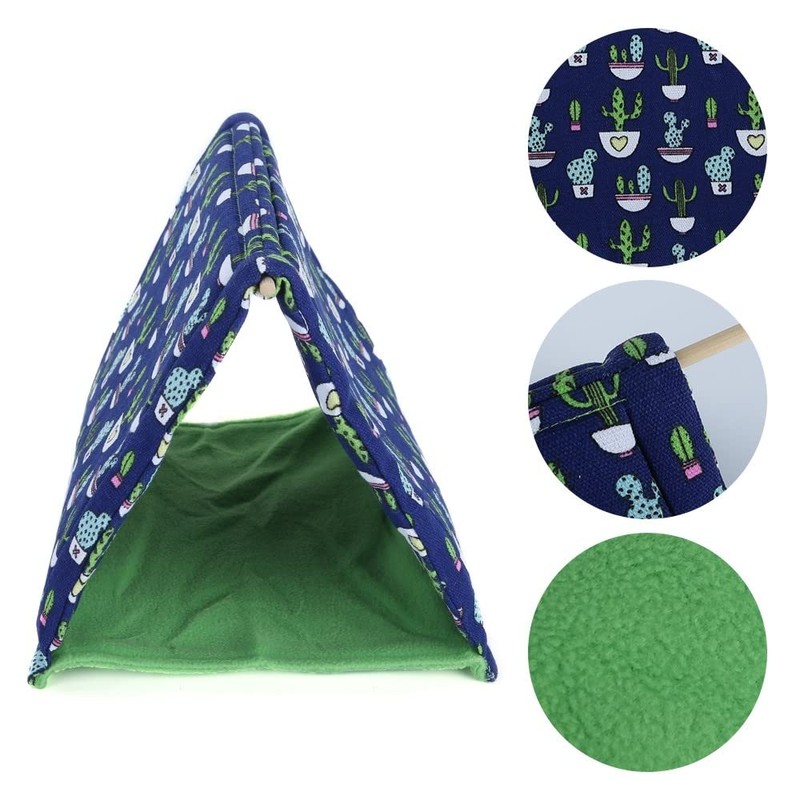 MiOYOOW Reptile Sleeping Bed, Soft Foldable Reptile Tent Bearded Dragon