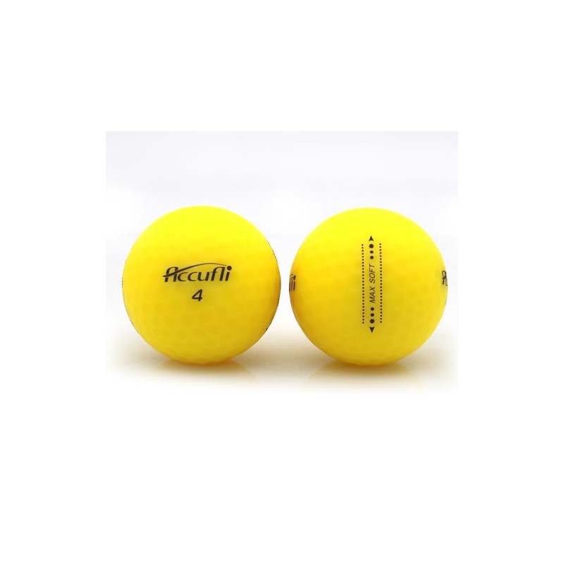 Accufli Max Soft Golf Balls (Matte Yellow 12PK)