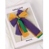Sifleur Chiffon Ribbon, Mardi Gras Party Decorations, 1.5''x21Yd Purple Green