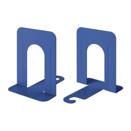 Honagu Bookends, Metal Book Ends, Bookends for Shelves, Book Holder Stopper for Heavy Books/CDs/DVDs ((1 Pair/2 Pieces, Blue)