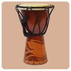 Djembe | Carved 15 cm | Bongo African Drum Intricate