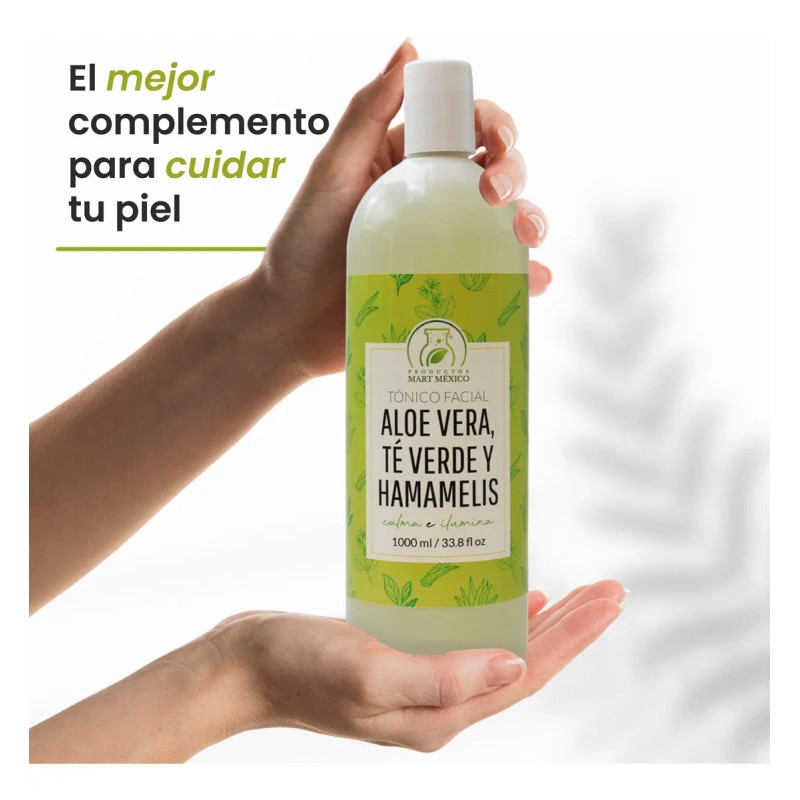Productos Mart Mexico Tónico Facial Aloe Vera Hamamelis Verde