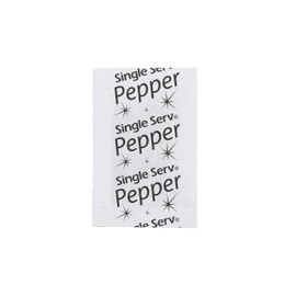 Single Serv Flat Ground Black Pepper Packets - Easy Open and Sprinkle for Perfect Seasoning, Ideal for Condiment Stations - 3000 Packets, 0.1g Servings