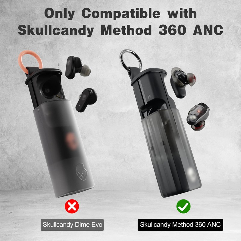 POZCIS for Skullcandy Method 360 ANC Case Cover, Soft Silicone