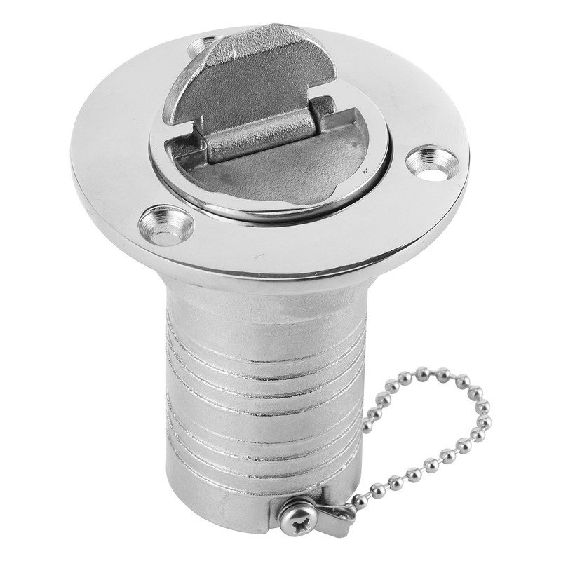 Marine Fuel Deck Fill Filler W/ Keyless Lid 316 Stainless