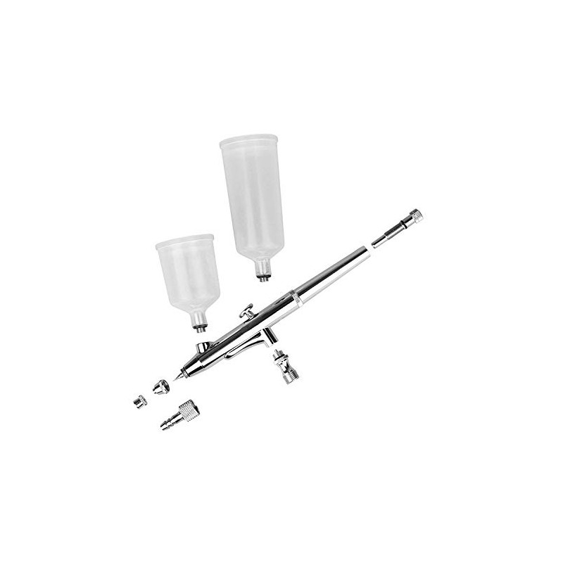 CYBERNOVA Double-Action Trigger Air-Paint Control Large Capacity Cup Airbrush