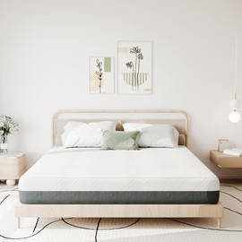 PicWooki Queen Mattress, 6 Inch Memory Foam Mattress Queen Size Mattress in a Box with Washable Removable Cover, Soft and Comfortable, Pressure Relief, Medium Firmness