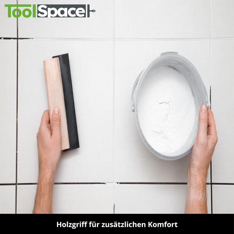 ToolSpace Set of 2 Rubber Spatulas, 150 mm, Tile Spatula,