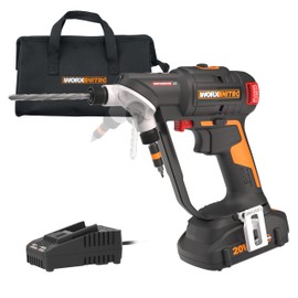 Worx Nitro 20V SwitchDriver 2.0 - 2-in-1 Brushless Cordless Drill Driver With Rotatable Dual 1/4" Chucks, Compact Design, Digital Torque Setting WX177L (Battery & Charger Included)