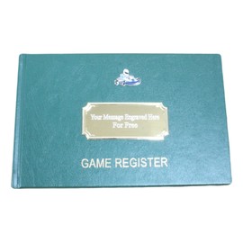 Go Kart Game Bird Record Book Custom Shooting Register Gamekeeper Gift Free Engraving 552