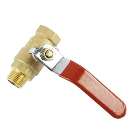 BesNPT Brass 1/4" NPT Male to 1/4" NPT Female Shut-Off Ball Valve for Water Fuel Air (Pack of 2)