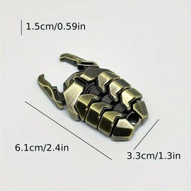 Metallic Mecha Beetle Fidget Toy, Mechanical Insect Design Push Slider Fidget Toy, Stress Relief Toy for Adults, EDC Toy for Office Home
