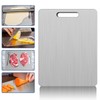 Fidqiog Titanium Cutting Board, Stainless Steel Cutting Boards for Kitchen,