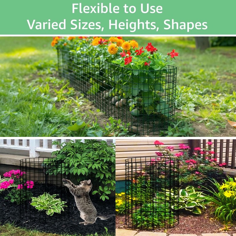 36 Pack Plant Protective Mesh, Plant Protector from Animals, Metal