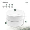 Vent Systems 4" Inch - White - Male Fit Duct