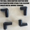 JNNJ 16pcs Rubber Spark Plug Sleeve Set, 90 Degree Distributor
