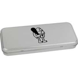 Azeeda 'Caveman' Metal Hinged Stationery Tin/Storage Box (TT00083105)