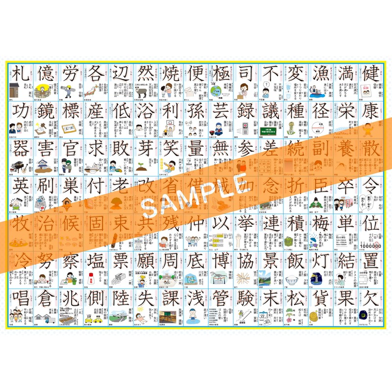 Dokoku Gakushukan Kanji Table Learning in Elementary School Fourth Grader