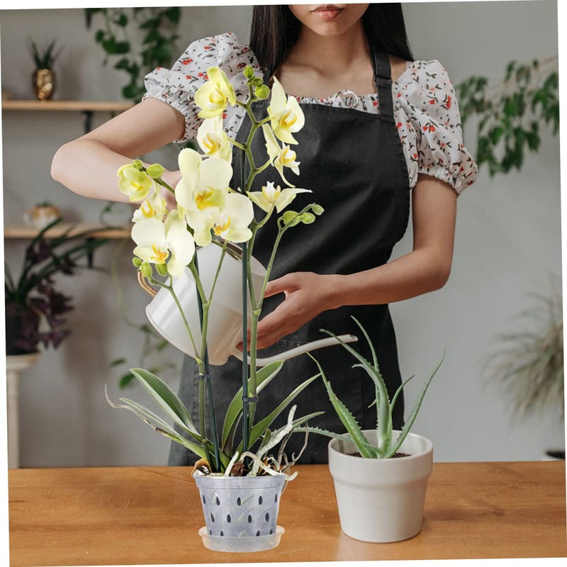 CIYODO 6sets Transparent Orchid Pots Breathable Net Pots Drainage and