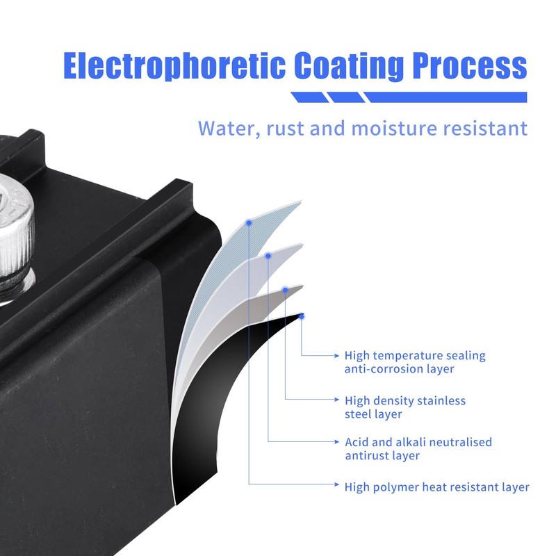 Pack of 6 Solar End Clamps, Solar Panel Holder End