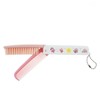 Coco Peach 02 Character Gift Unique Folding Mini Tail Comb