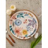Bico Blossom Symphony Ceramic Salad Plates, 8.75 inch, Set of