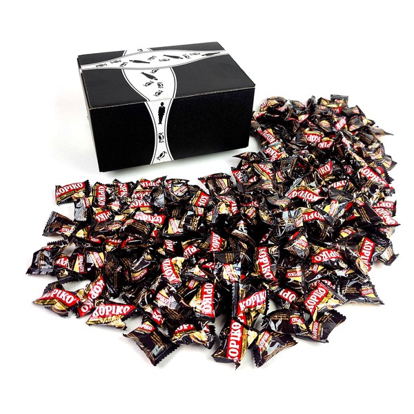 Kopiko Cappuccino Hard Candy, 2 lb Bag in a BlackTie Box
