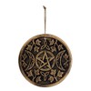 Grindstore WP_38123 Moon Plaque | Triple Goddess | Circular | 1pc, Brown