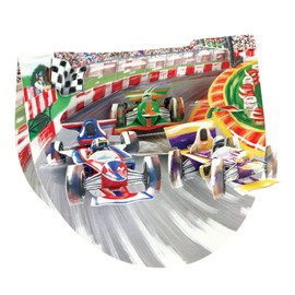 Santoro Popnrock 3D Pop Up Greeting Card - Motorsport - For Him, For Dad, Boys, Father's Day, Birthday