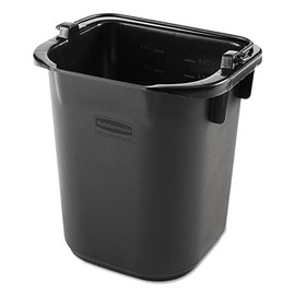 Rubbermaid Commercial Products 1857378 Executive Series Pail, 5 Quart, Black (Pack of 4)