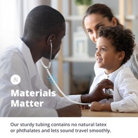 Greater Goods Dual-Head Stethoscope – Clinical Grade, Lightweight, High-Precision Sound, Ideal for Doctors, Nurses, Students, and Medical Professionals, FSA and HSA Eligible (White)