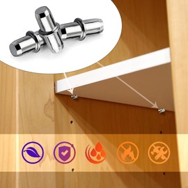 SWTYExt Pack of 150 Shelf Brackets Diameter 5 mm Floor Support with Ring Shelf Holder Shelf Pins Shelf Support for Shelves Made of Solid Steel for Cabinets Furniture Shelf Supports