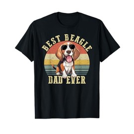 Best Beagle Dad Ever Retro Beagle Dog Vintage Men Women T-Shirt