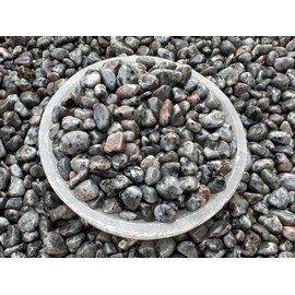 GAF TREASURES 2 oz Lot Natural Semi Tumbled Gemstone Chips, Crushed Mini Crystals, Undrilled Crystal Chips (Flame)