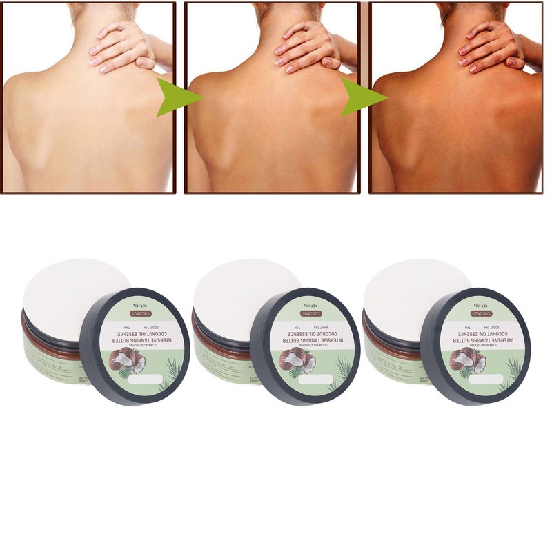 3pcs Tanning Lotion Accelerator Moisturizing Sunless for Bronze Brown Skin