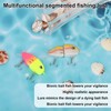 BOXOB 2pcs Mini Glide Bait, Realistic Glide Baits Lifelike Swim