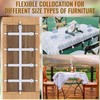 6 Pack Hidden Strap Tablecloth Clips, Black