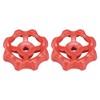 sourcing map Plastic Outside Faucet Round Wheel Handle, Square Broach