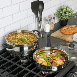 Oster Rametto Stainless Steel, 5-Piece Cookware Set