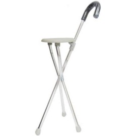 Aluminum Alloy Crutch Chair Portable Walking Cane Stool Pipe Diameter 22 mm Medical Assistance Crutch Chairs Suitable for Elderly People