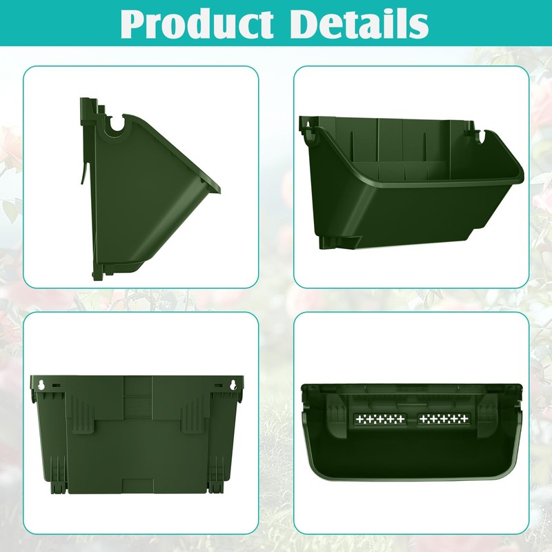 Gatyagff Vertical Wall Planter, 4 Packs Self Watering Wall Planters
