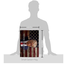 Ornament Collection Trump Never Surrender Flag Pole Kit Eagle Top Wall Hanging Deor for House Porch President 47 MAGA Yard Sign Poster Patriotic Decorations Republican Gifts for Dad Made in USA