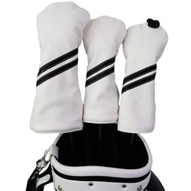 HELLO NRC Golf Head Set of 3 - 1 Driver (460cc) 2 Fairway Wood with Swivel License Plate Adjustable Number Fits All Golf Brands